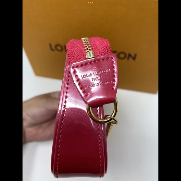 BRAND NWT Louis Vuitton Pochette Accessoires Valentine Neon Monogram Vernis Mini - Picture 8 of 10